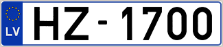 Auto numura zīme HZ1700