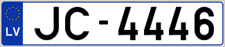 Auto numura zīme JC4446