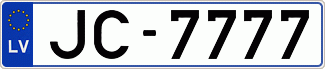 Auto numura zīme JC7777