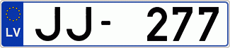 Auto numura zīme JJ277