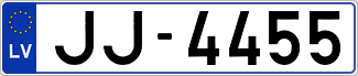 Auto numura zīme JJ4455