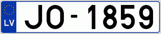 Auto numura zīme JO1859