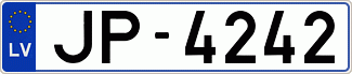 Auto numura zīme JP4242