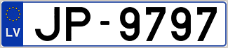 Auto numura zīme JP9797
