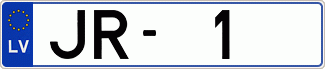 Auto numura zīme JR1