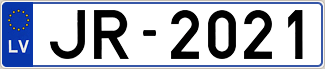 Auto numura zīme JR2021