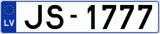 Auto numura zīme JS1777