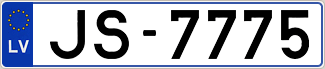 Auto numura zīme JS7775
