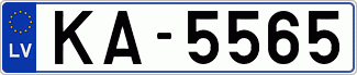 Auto numura zīme KA5565