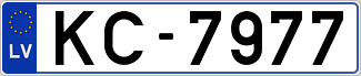 Auto numura zīme KC7977