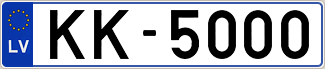 Auto numura zīme KK5000