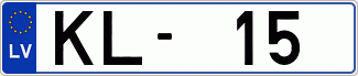 Auto numura zīme KL15