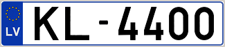 Auto numura zīme KL4400