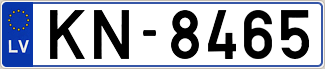 Auto numura zīme KN8465