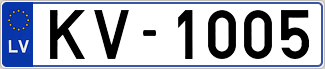 Auto numura zīme KV1005
