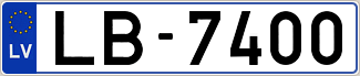Auto numura zīme LB7400