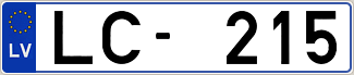 Auto numura zīme LC215