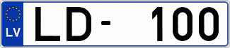 Auto numura zīme LD100