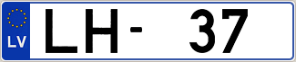 Auto numura zīme LH37