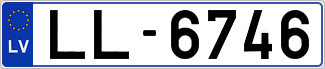 Auto numura zīme LL6746
