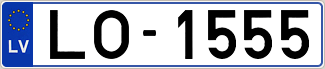 Auto numura zīme LO1555
