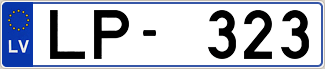 Auto numura zīme LP323