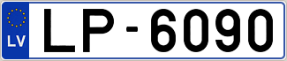 Auto numura zīme LP6090