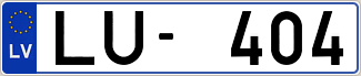 Auto numura zīme LU404