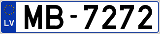 Auto numura zīme MB7272