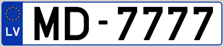 Auto numura zīme MD7777