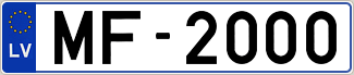Auto numura zīme MF2000