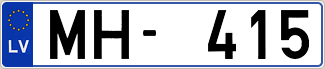 Auto numura zīme MH415