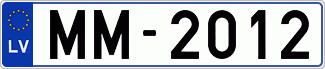 Auto numura zīme MM2012