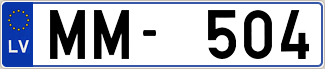 Auto numura zīme MM504
