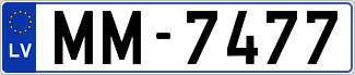 Auto numura zīme MM7477