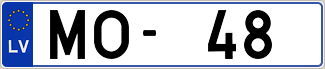 Auto numura zīme MO48