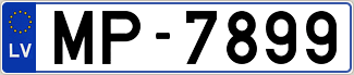 Auto numura zīme MP7899