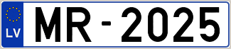 Auto numura zīme MR2025