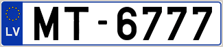 Auto numura zīme MT6777
