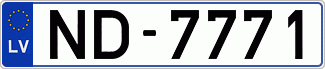 Auto numura zīme ND7771
