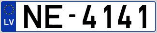 Auto numura zīme NE4141