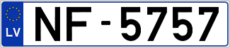 Auto numura zīme NF5757