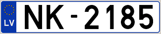 Auto numura zīme NK2185