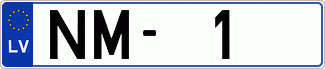 Auto numura zīme NM1