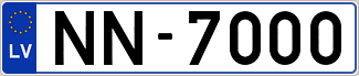 Auto numura zīme NN7000