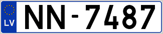 Auto numura zīme NN7487