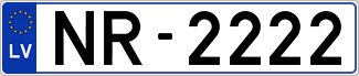 Auto numura zīme NR2222