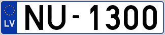 Auto numura zīme NU1300