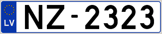 Auto numura zīme NZ2323