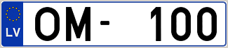 Auto numura zīme OM100